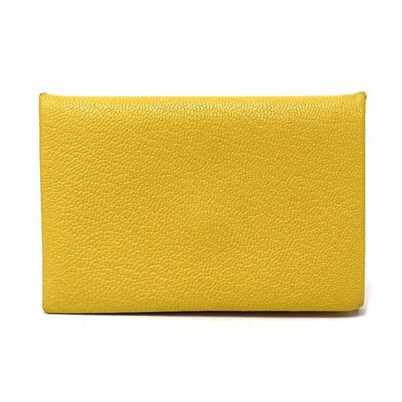 Hermes Hermès Calvi Verso Card Case/Business Holder Chevre Mysore B Stamp ...